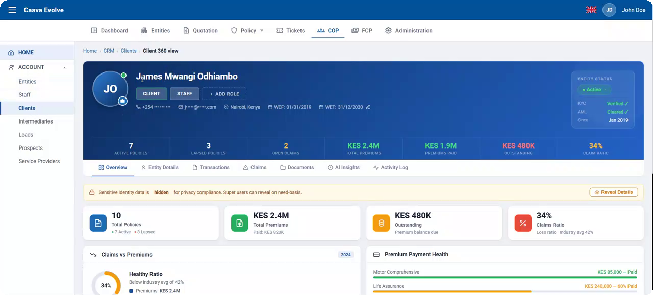Customer 360 view